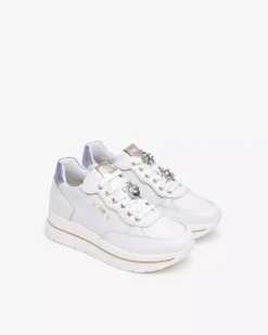 Nero Giardini Sneakers Donna in Pelle e Materiale Tecnico Discount