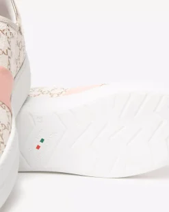 Nero Giardini Sneakers Donna in Pelle e Materiale Tecnico Avorio Sale