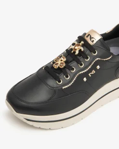 Nero Giardini Sneakers Donna in Pelle e Materiale Tecnico Discount