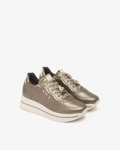 Nero Giardini Sneakers Donna in Pelle e Materiale Tecnico Discount