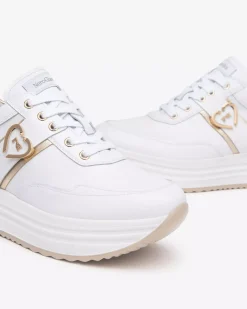Nero Giardini Sneakers Donna in Pelle e Materiale Tecnico Bianco Sale