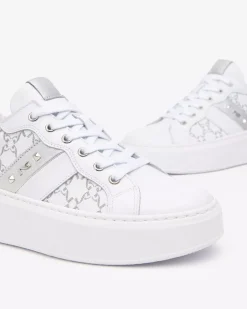 Nero Giardini Sneakers Donna in Pelle e Materiale Tecnico New