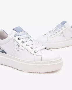 Nero Giardini Sneakers Donna in Pelle e Suede Celeste Hot