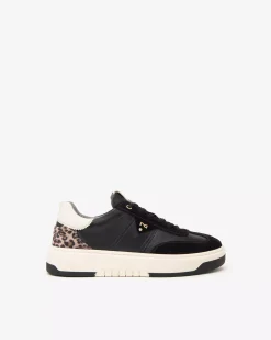 Nero Giardini Sneakers Donna in Pelle, Suede e Materiale Tecnico Nero New