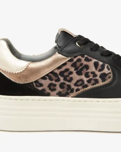 Nero Giardini Sneakers Donna in Pelle, Suede e Materiale Tecnico Nero Sale