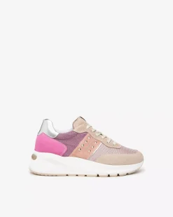 Nero Giardini Sneakers Donna in Pelle, Suede e Tela Outlet