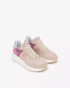 Nero Giardini Sneakers Donna in Pelle, Suede e Tela Outlet