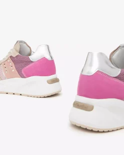 Nero Giardini Sneakers Donna in Pelle, Suede e Tela Outlet