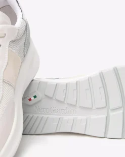 Nero Giardini Sneakers Donna in Pelle, Suede e Tela Outlet