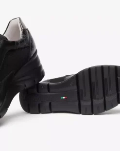 Nero Giardini Sneakers Donna in Pelle, Tela e Materiale Tecnico Hot