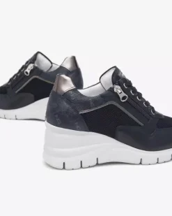 Nero Giardini Sneakers Donna in Pelle, Tela e Materiale Tecnico Hot