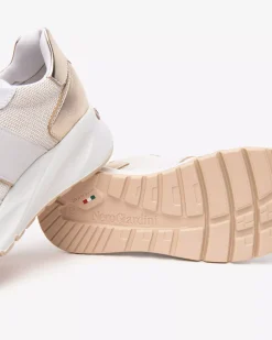Nero Giardini Sneakers Donna in Pelle, Tela e Materiale Tecnico Bianco Online
