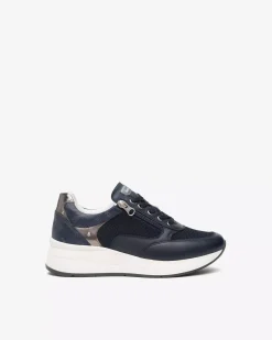 Nero Giardini Sneakers Donna in Pelle, Tela e Materiale Tecnico Clearance