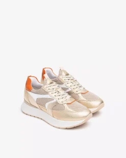 Nero Giardini Sneakers Donna in Pelle, Tela e Suede Sale
