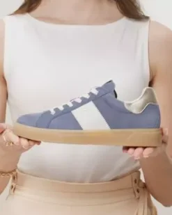 Nero Giardini Sneakers Donna in Suede e Pelle Avio Discount