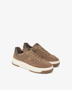 Nero Giardini Sneakers Donna in Suede, Tessuto e Materiale Tecnico Sale
