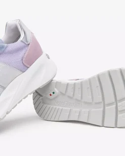 Nero Giardini Sneakers Donna in Suede, Tela e Materiale Tecnico Celeste Best
