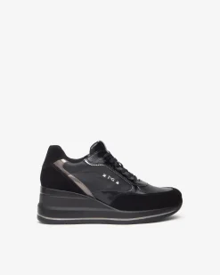 Nero Giardini Sneakers Donna in Suede,Vernice, Pelle e Materiale Tecnico