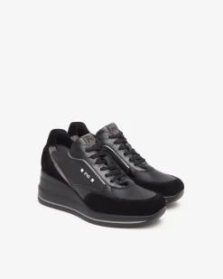 Nero Giardini Sneakers Donna in Suede,Vernice, Pelle e Materiale Tecnico