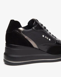 Nero Giardini Sneakers Donna in Suede,Vernice, Pelle e Materiale Tecnico