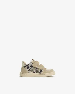 Nero Giardini Sneakers Junior da Bambina in Camoscio, Pelle e Materiale Tecnico Beige Hot