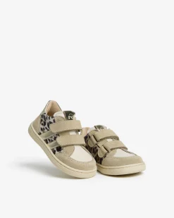 Nero Giardini Sneakers Junior da Bambina in Camoscio, Pelle e Materiale Tecnico Beige Hot