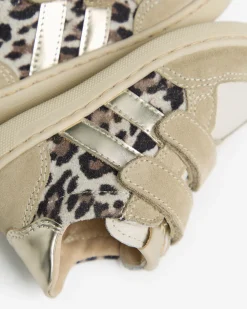Nero Giardini Sneakers Junior da Bambina in Camoscio, Pelle e Materiale Tecnico Beige Hot