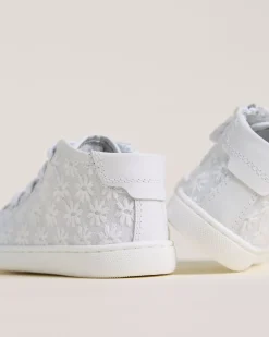 Nero Giardini Sneakers Junior da Bambina in Tessuto e Pelle Bianco Online