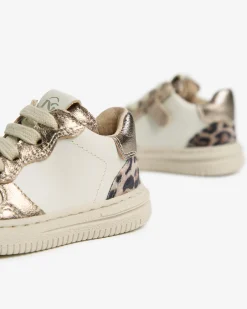Nero Giardini Sneakers Junior da Bambina in Pelle e Materiale Tecnico Avorio