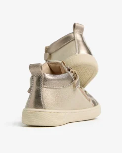 Nero Giardini Sneakers Junior da Bambina in Pelle e Materiale Tecnico Oro