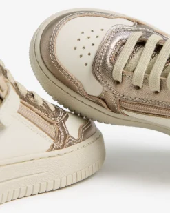 Nero Giardini Sneakers Junior da Bambina in Pelle e Materiale Tecnico Avorio New