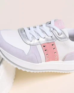 Nero Giardini Sneakers Teen da Ragazza in Pelle, Camoscio e Materiale Tecnico Sale