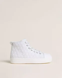 Nero Giardini Sneakers Teen da Ragazza in Tessuto e Pelle Bianco Online