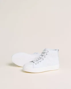 Nero Giardini Sneakers Teen da Ragazza in Tessuto e Pelle Bianco Online