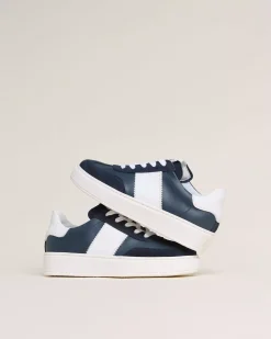Nero Giardini Sneakers Teen da Ragazzo in Pelle e Camoscio Blu Online