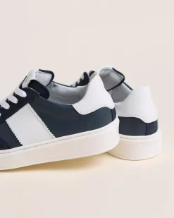 Nero Giardini Sneakers Teen da Ragazzo in Pelle e Camoscio Blu Online