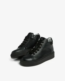 Nero Giardini Sneakers Teen da Ragazzo in Pelle e Camoscio Discount