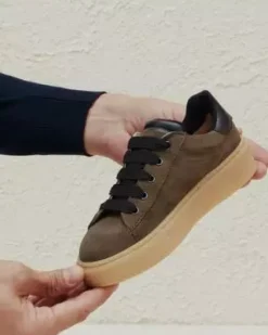 Nero Giardini Sneakers Teen da Ragazzo in Camoscio e Pelle