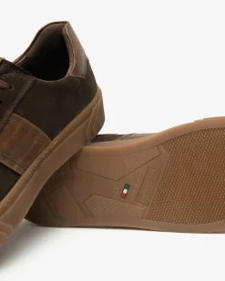 Nero Giardini Sneakers Uomo in Camoscio e Pelle New
