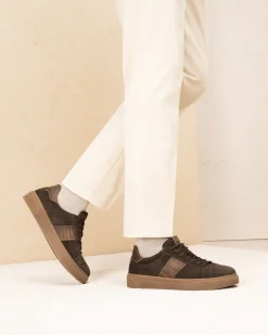 Nero Giardini Sneakers Uomo in Camoscio e Pelle New