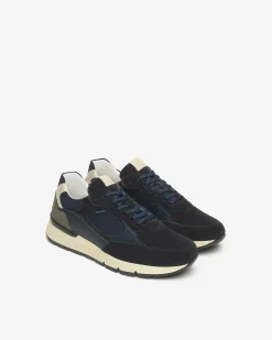 Nero Giardini Sneakers Uomo in Camoscio, Pelle e Tela Hot