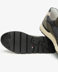 Nero Giardini Sneakers Uomo in Camoscio, Pelle e Tela Hot