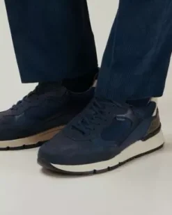 Nero Giardini Sneakers Uomo in Camoscio, Pelle e Tela Hot