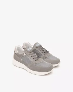 Nero Giardini Sneakers Uomo in Camoscio e Tela Online