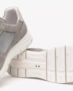 Nero Giardini Sneakers Uomo in Camoscio e Tela Online
