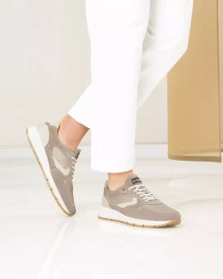Nero Giardini Sneakers Uomo in Camoscio, Pelle e Tela Beige Sale