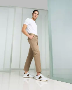 Nero Giardini Sneakers Uomo in Pelle Marrone Sale