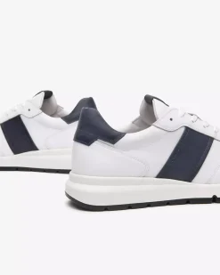 Nero Giardini Sneakers Uomo in Pelle Blu Clearance