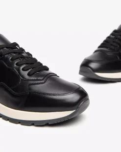 Nero Giardini Sneakers Uomo in Pelle Nero Clearance