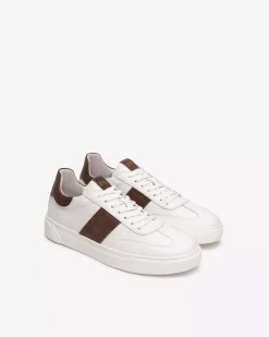 Nero Giardini Sneakers Uomo in Pelle Marrone Clearance